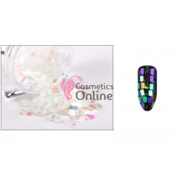 Paiete pentru decor unghii TS02 Transparente cu Reflexii - Dreptunghiular